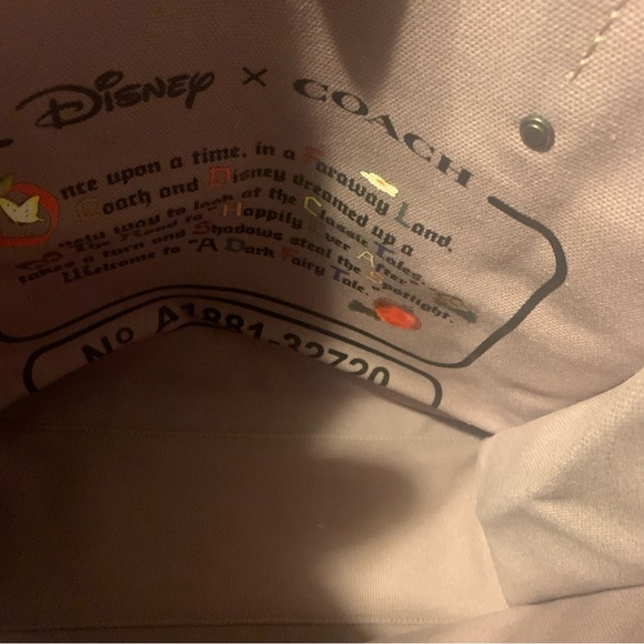 Coach Snow White Tote - Purple and Pink new with tags - Picture 9 of 12